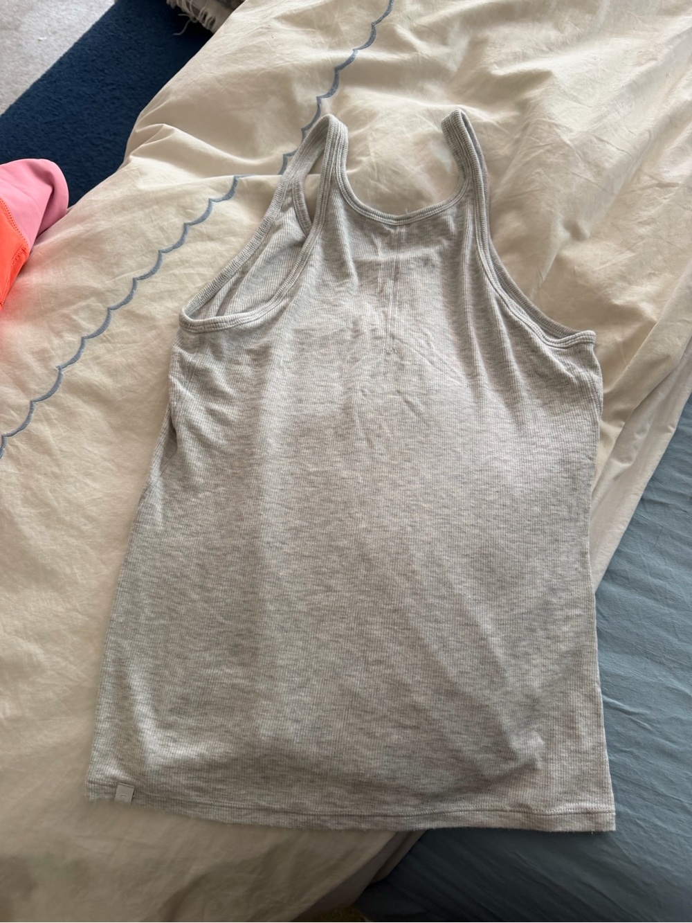 lululemon athletica Light Grey Ribbed Racerback Tank - Picture 3 of 4